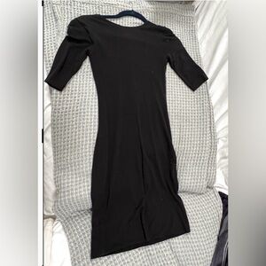 The Row Black Jersey Bodycon Dress